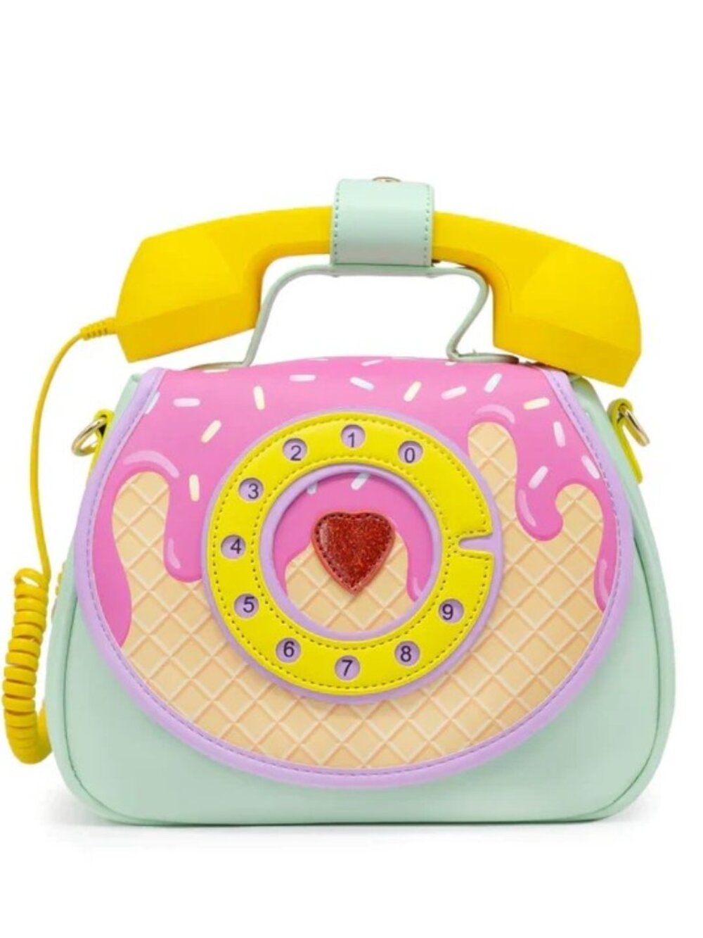 NWT Ice Cream Dream Ring Ring Phone Convertible Handbag Purse